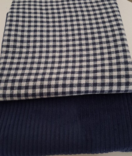 Oeko tex wide - wide, corduroy/check