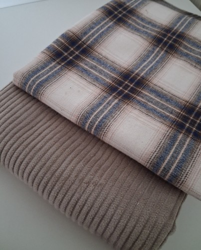 Oeko tex wide corduroy check - wide, corduroy/check