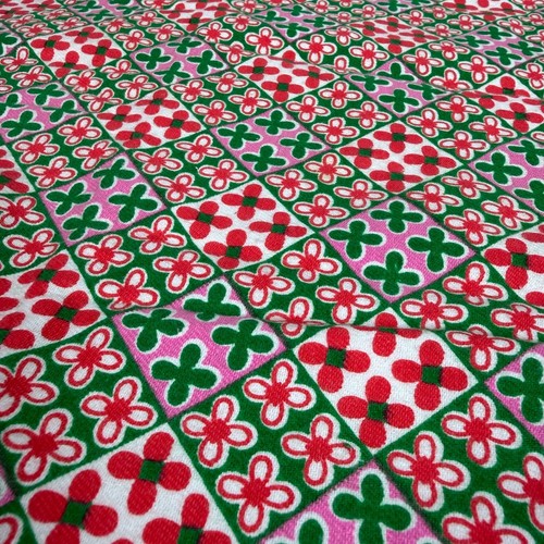Vintage flannelette fabric - vintage,