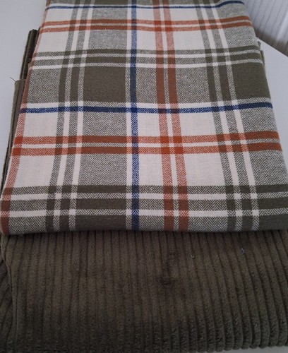 Oeko tex wide corduroy check - wide, corduroy/check